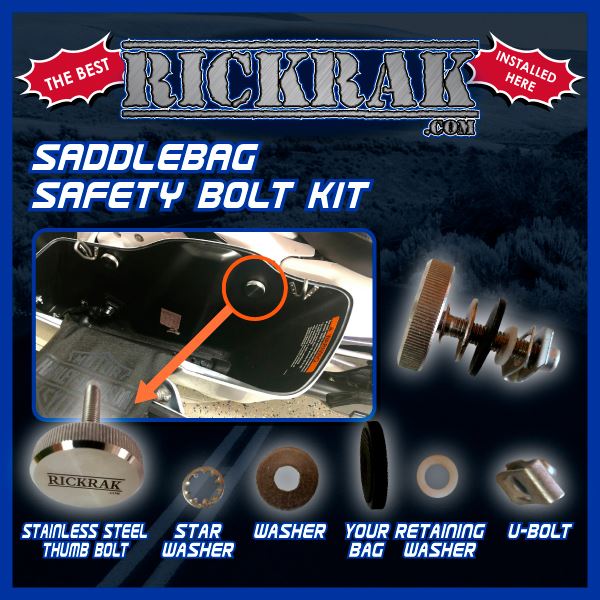 NEW & IMPROVED! SureKlik® Saddlebag Safety Bolt Kit